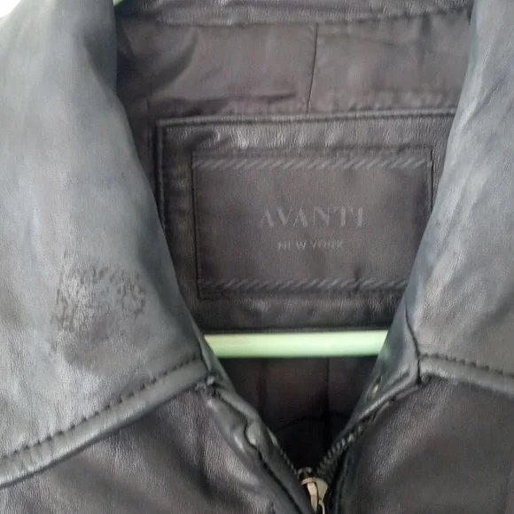 Beautiful Avanti New York Women's Super Soft Leather Jacket Size Large - Picture 2 of 4